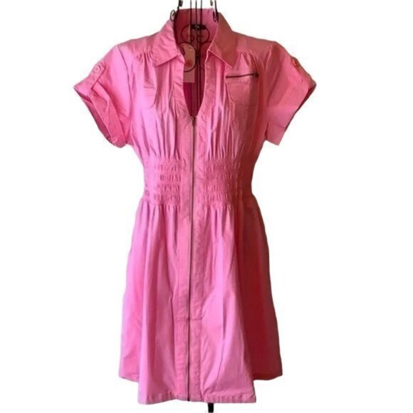 Zenobia Dresses & Skirts - Zenobia | Pink Summer Shirt Dress NWT